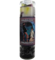 SCENTED COCKTAIL CANDLE DOMINATION - PURPLE, WHITE & YELLOW